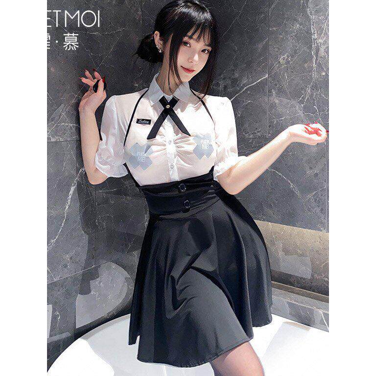 前胸抽褶透身学院风jk今年流行漂亮套装裙夏季2026新款一整套