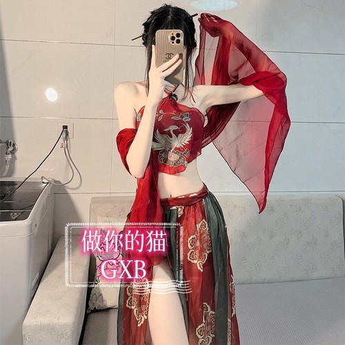 大码汉服女异域风情敦煌飞