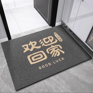 欢迎回家入户门垫家用室内门口耐脏防滑脚垫子进门地垫丝圈可裁剪