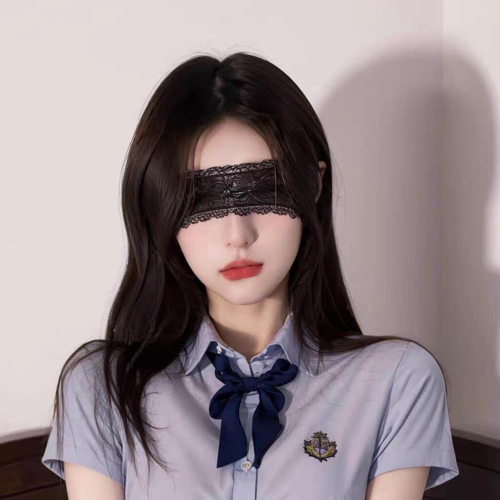 蕾丝眼罩禁欲系遮眼情调丝带可爱兔女郎面具性感蒙眼发箍猫女发饰