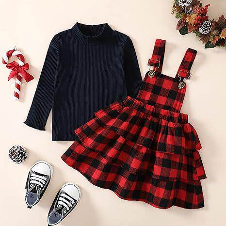 Baby Kids Dress Suit Girls Long Sleeve High Neck Loose Tops