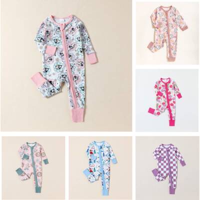 Newborn Baby Boy Girl Clothes Checkerboard Long Sleeve