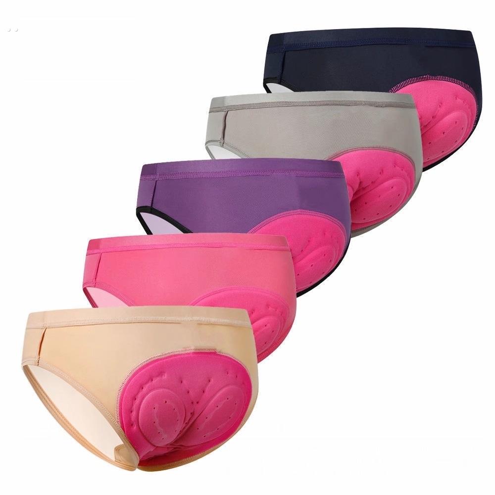 自行车骑行内裤女士三角硅胶垫吸湿排汗透气速干骑行裤专业休闲款