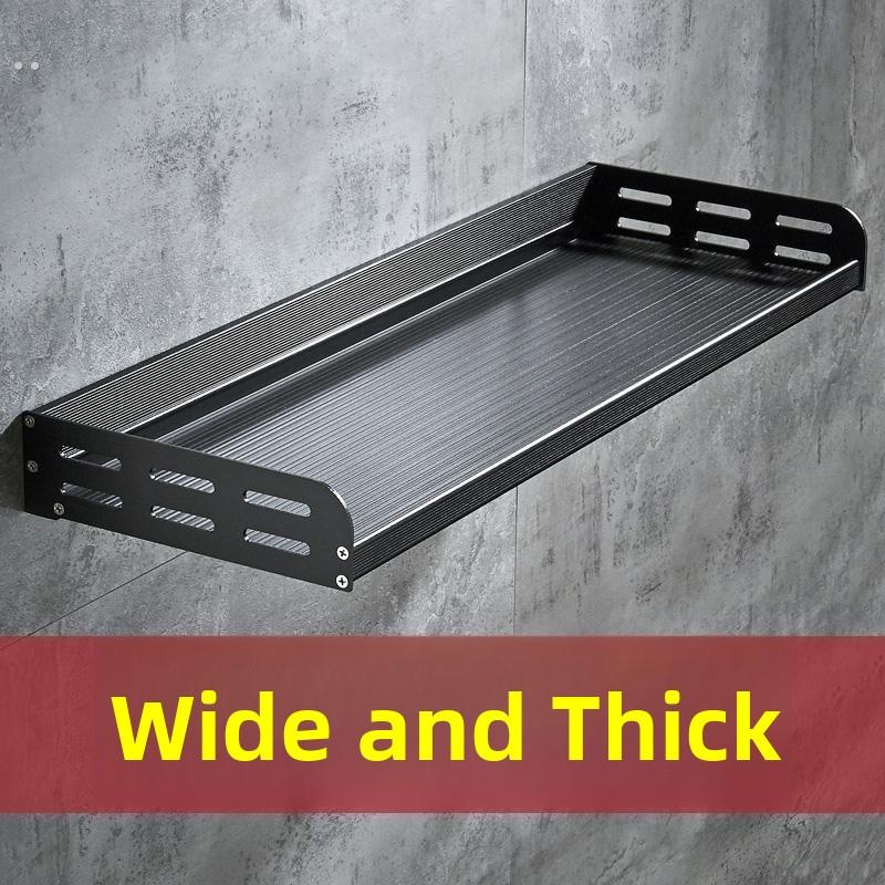 厨房置物架墙上挂架壁挂式隔板免打孔调味料免钉分层墙壁收纳架子