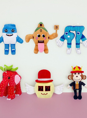 戴红帽子的黑猴子毛绒玩具玩偶大象玉米steal a brainrot jandel