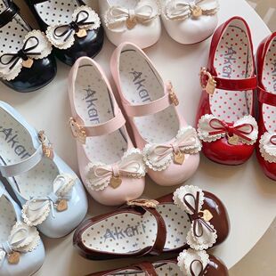 2025爆款蝴蝶结洛丽塔lolita鞋JK可爱时尚doll感低跟单鞋百搭lo