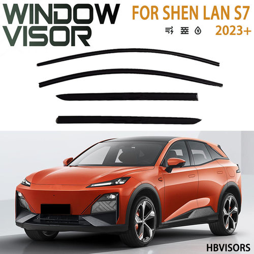 适用于2026+SHENLANS7晴雨挡雨眉遮雨档黑武士Windowvisor