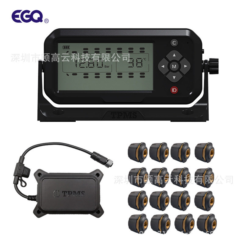 16轮卡车外置胎压监测系统TPMS 支持自动换挂