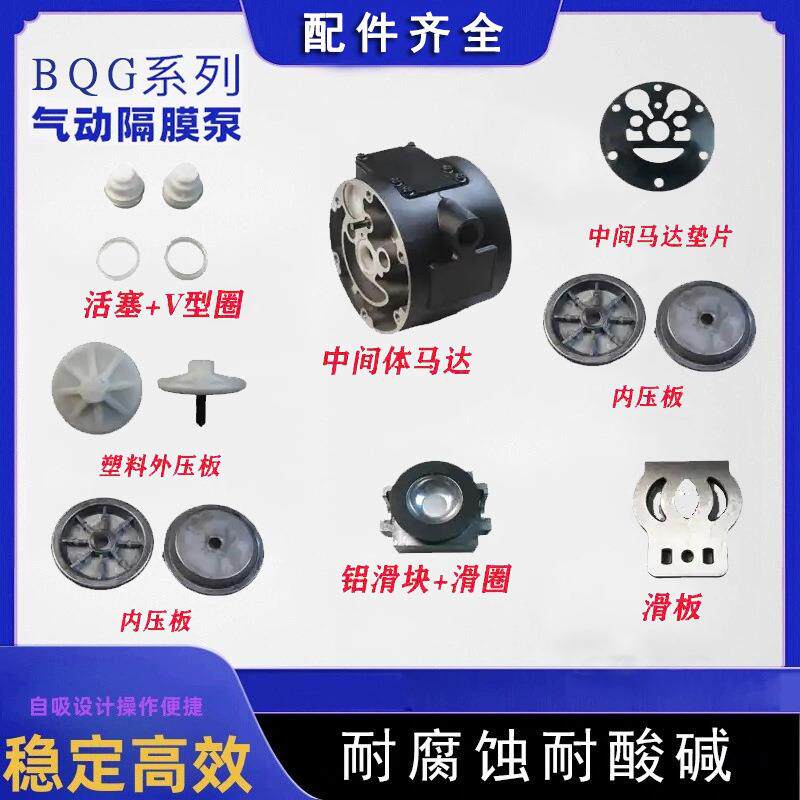矿用BQG250/0.3气动隔膜泵中间马大垫片煤矿用隔膜泵配件齐全