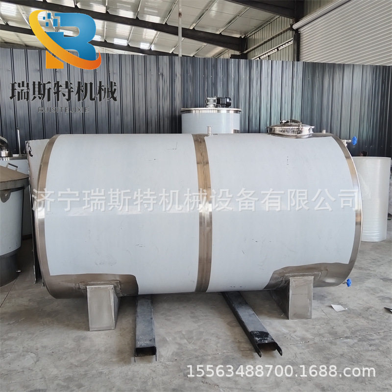4吨食品级304不锈钢卧式储罐 酒厂专用储酒罐 白酒清酒储蓄设备