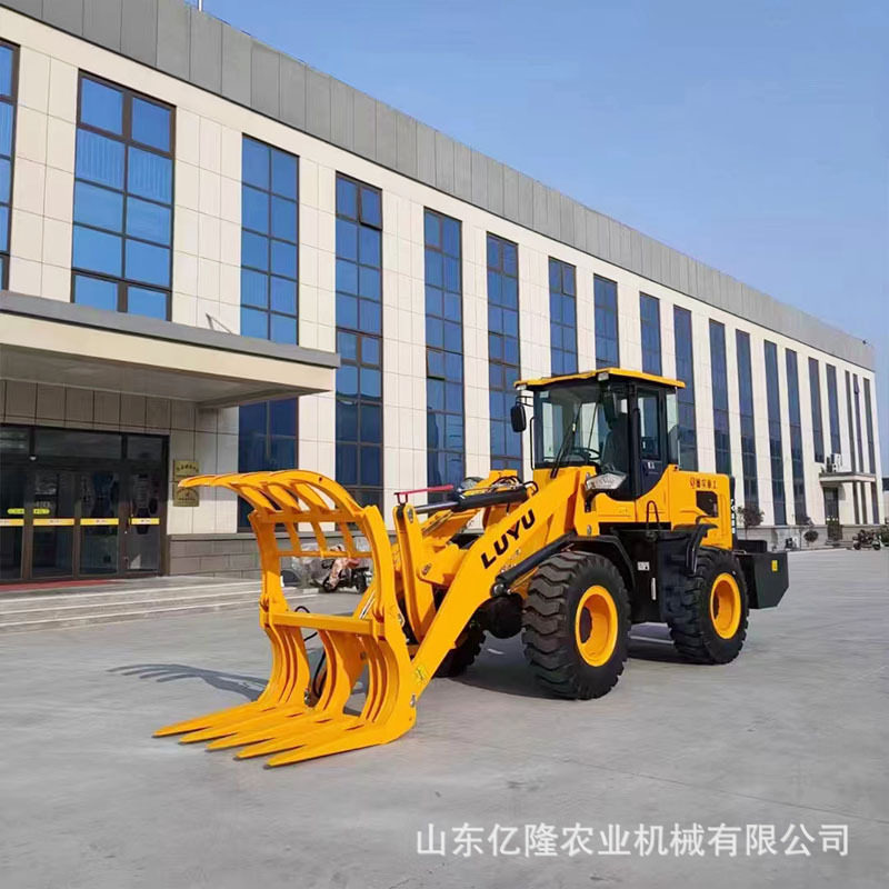 20型建筑工地装载机 养殖场矮脚虎抓木机 加长臂林业树木抓草机