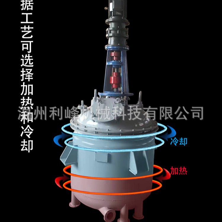 不锈钢反应釜立式电加热反应蛊多功能耐高温双层导热油罐厂家直供