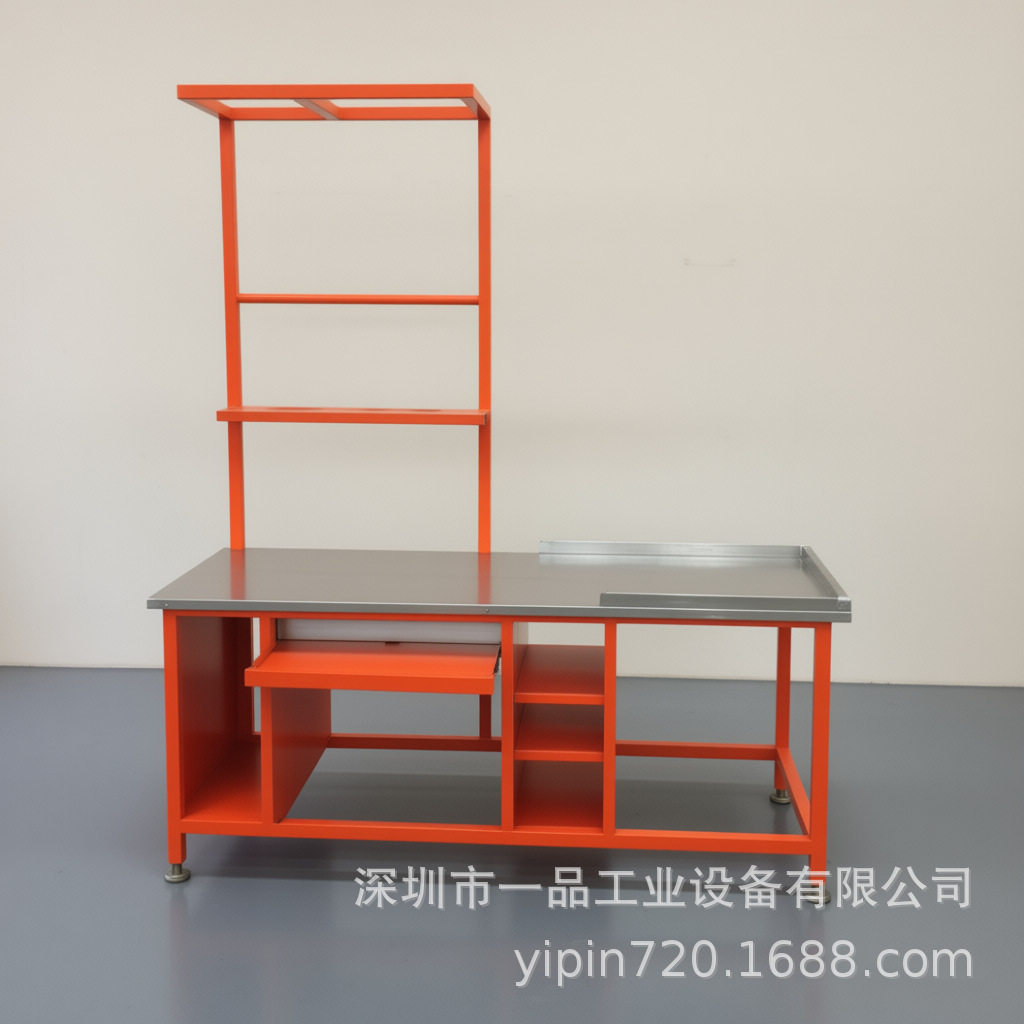 重型不锈钢桌面工作台304不锈钢桌面操作台维修台组装装配钳工桌