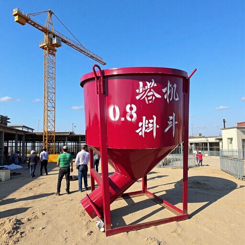 加厚混凝土料斗大口径齿轮口歪嘴斜口剪刀口塔机吊斗工地专用圆形