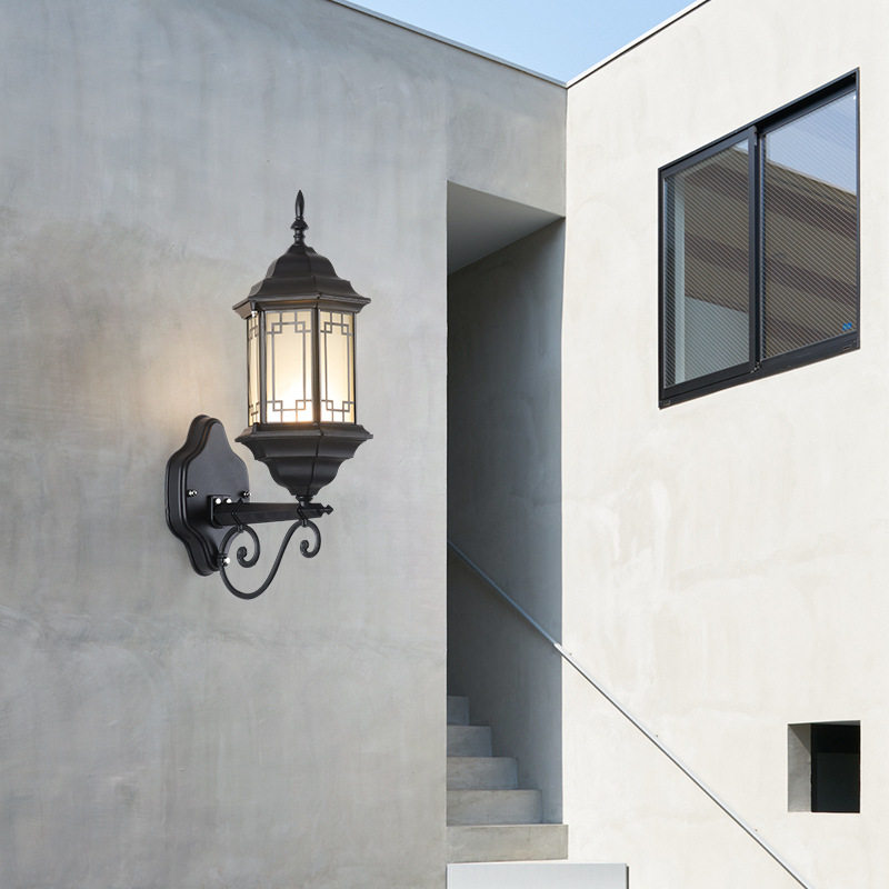 太阳能壁灯户外防水led别墅欧式庭院超亮大门口光控免接线阳台灯