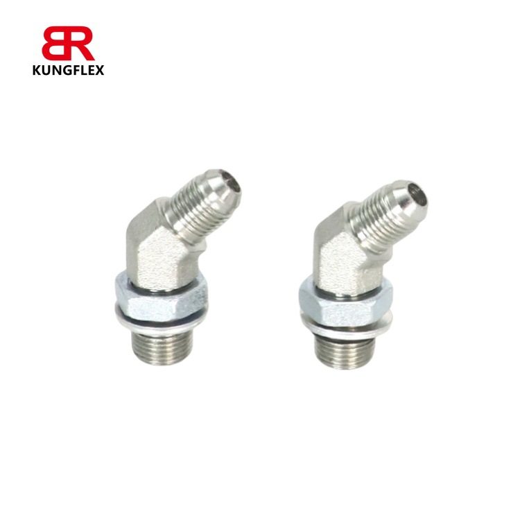 SAE070320 ms51528 6802 45度弯美制JIC外螺纹SAE带O形圈1JO4-OG