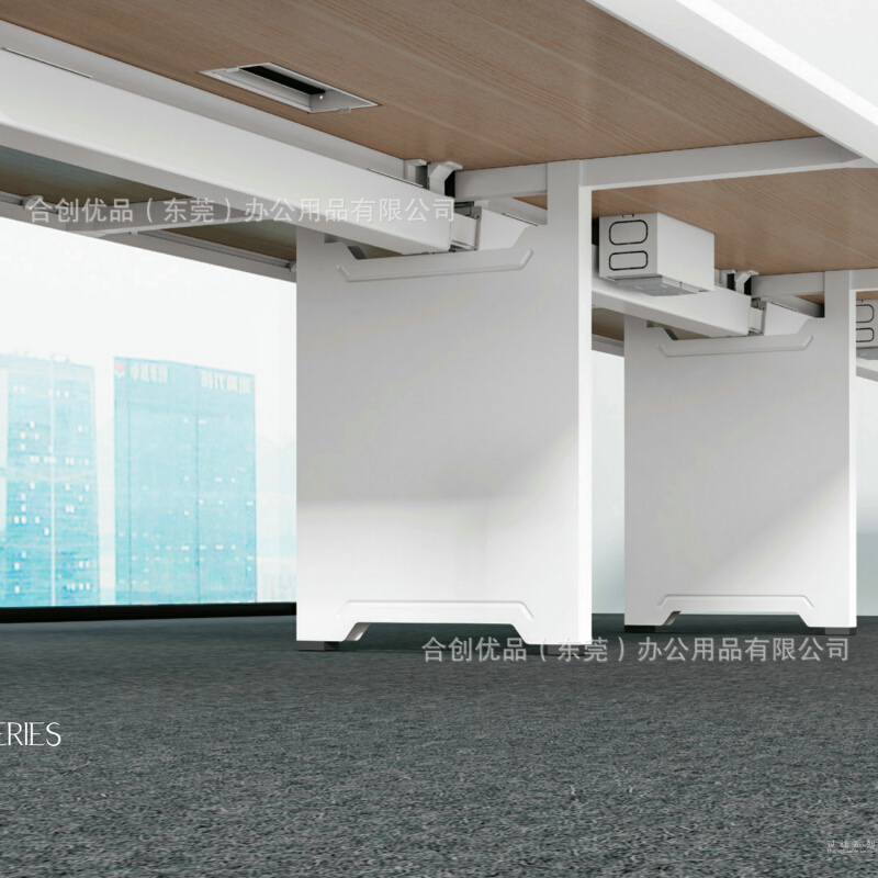 厂家直销桌下走线槽 铝合金ABS过线底盒办公会议过线安全美观槽