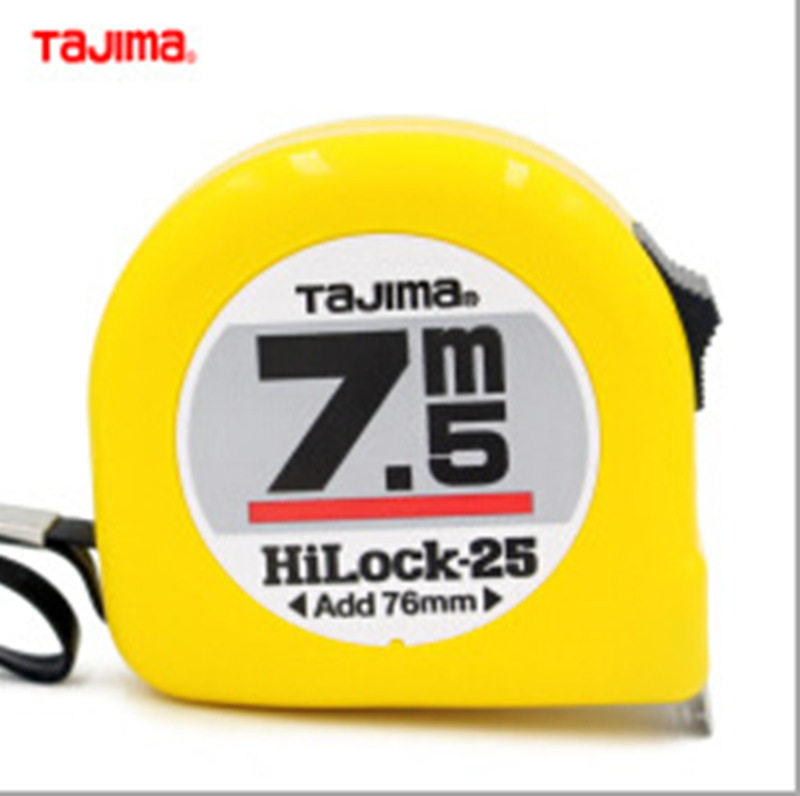 江西直销tajima田岛涂膜双面尺带钢卷尺L25-757.5米25mm宽弹性