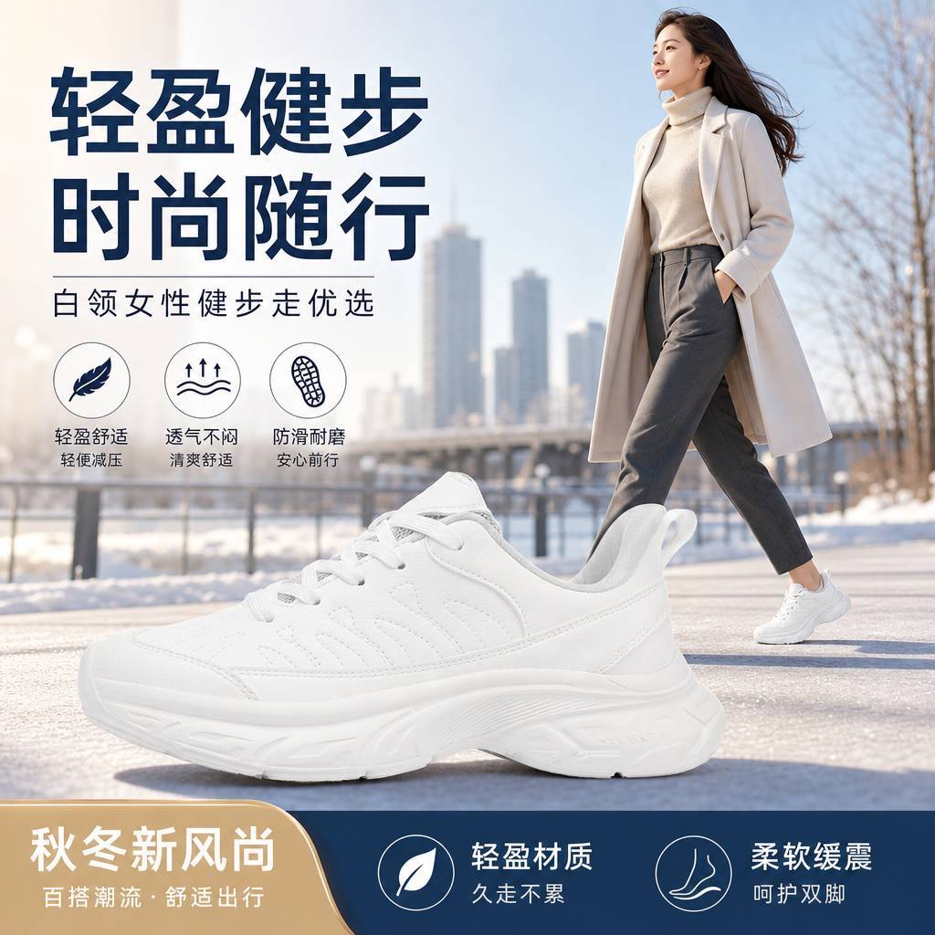 牛霸道女款广场舞鞋一脚蹬闪穿