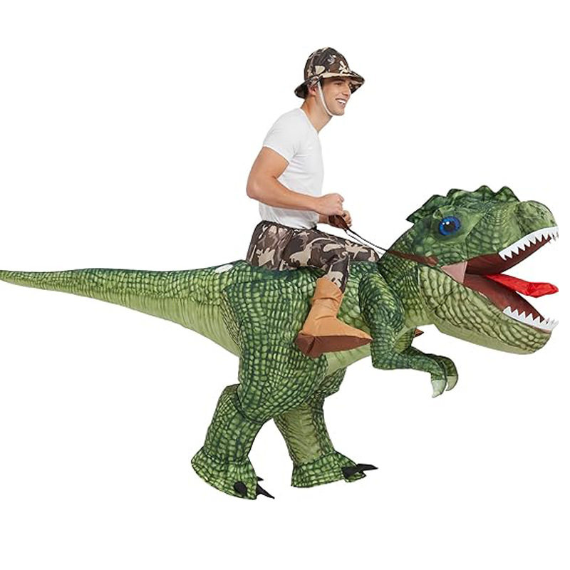 万圣节儿童小恐龙坐骑服装骑行恐龙服大头霸王龙服装