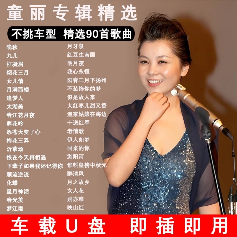 童丽专辑歌曲车载音乐u盘精选经典老歌无损高音质USB汽车优盘
