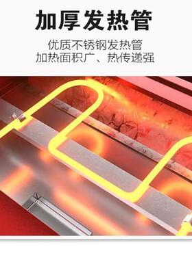 保温柜商用小玻型璃罩UNH2P红色弧形电热境三层快餐鸡炸跨展示柜