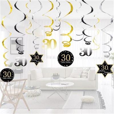 极速14pcs DIY Spiral Ornaments Confetti Balloon XBirthday