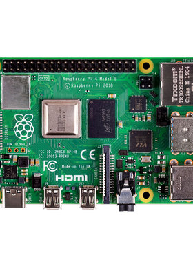 极速亚博智能树莓派4B主板开发板配件RaspberryPi2G/4G/8YG内存Py