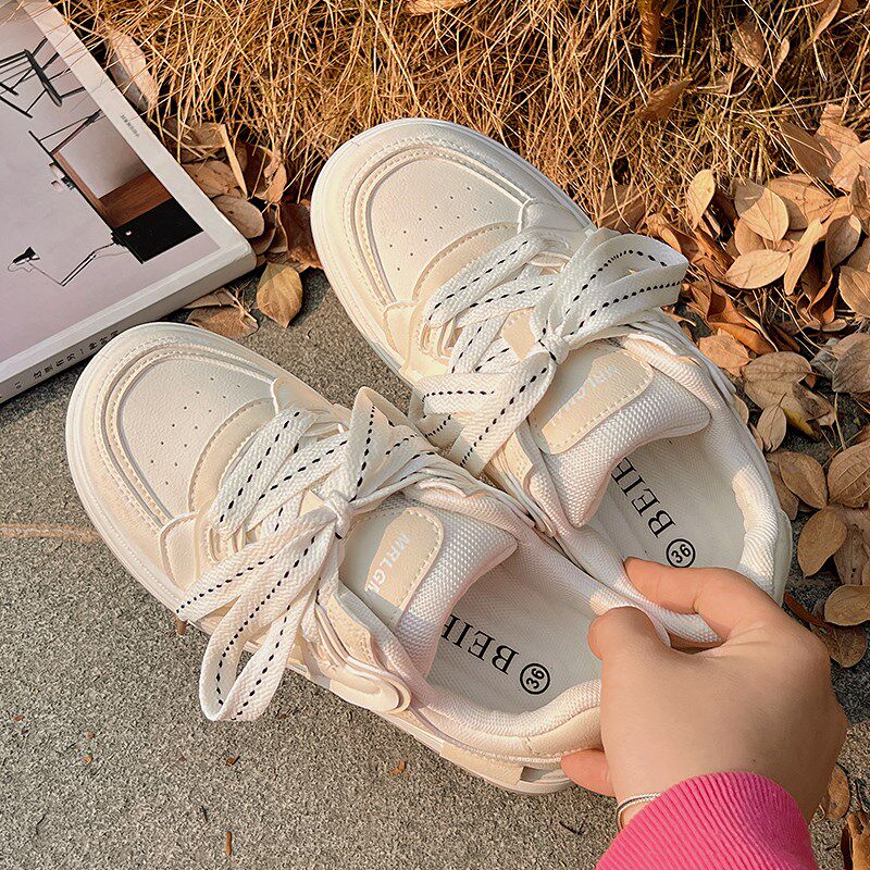 新品小白鞋女厚底鞋子n2026新款爆款春款百搭小众ins潮运动鞋女款