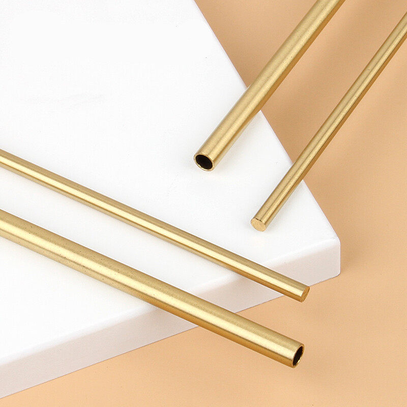 新品家俱实心空心管家q居沙发办公桌装饰连接件黄铜管铜条棒实心