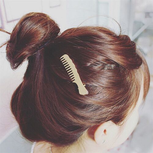 极速Hair Clip For Women Scissors Diamond Round Moon Lea.f Un