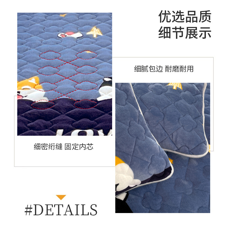 极速牛奶珊瑚绒枕套一对装卡通加厚枕头套单个48cmRX74cm枕芯内胆