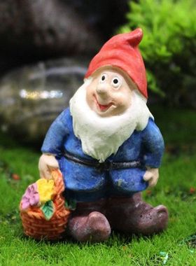 极速Seven Dwarfs Outdoor Gnomes Garden Statue Fairy GZardens