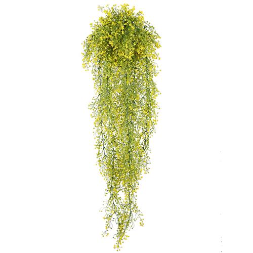 极速仿真金钟柳客厅墙面装饰室内绿植壁挂花假P花藤条垂吊植物吊
