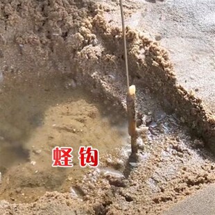 极速大蛏子钩3i04不锈钢赶海神器钓竹节蛏永不锈赶海钓具20元包邮