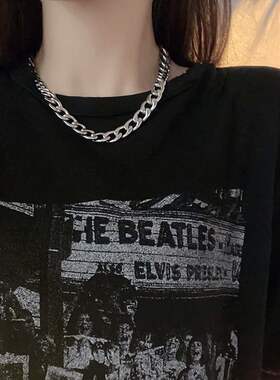 极速Titandium steel CUBAN CHAIN mens chain decoration Neckl
