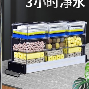 极速鱼缸上过滤架滴流盒过滤器鱼缸上置滴流盒托T架鱼缸盖板托架