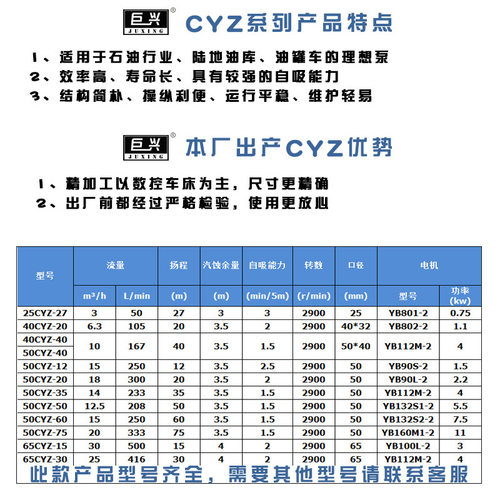 极速自吸化工泵 现货自吸式卸油泵 小型自吸式离心泵 CXYZ离心油