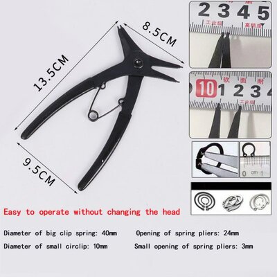 新品Internal And External Circlip Plier RetainingU Ring Plie