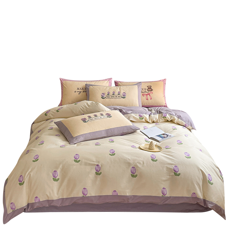 极速女生四件套全棉100床单被套家用床上M用品刺激套件宿舍三件套