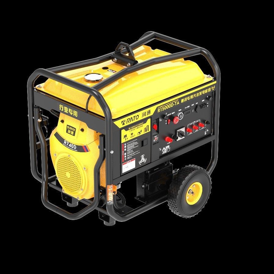 12kw汽油发电机组润通R15000D-TA通讯基站专用单三相等功率