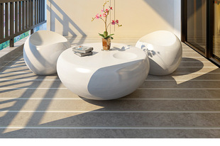 创意圆形茶桌椅组合小户型客厅现代简约个性休闲区烤漆阳台茶几