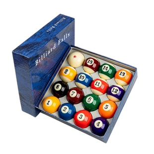 DHZ新康台球子艳美雅黑金刚标准中式黑八8大号水晶球独眼母球桌球