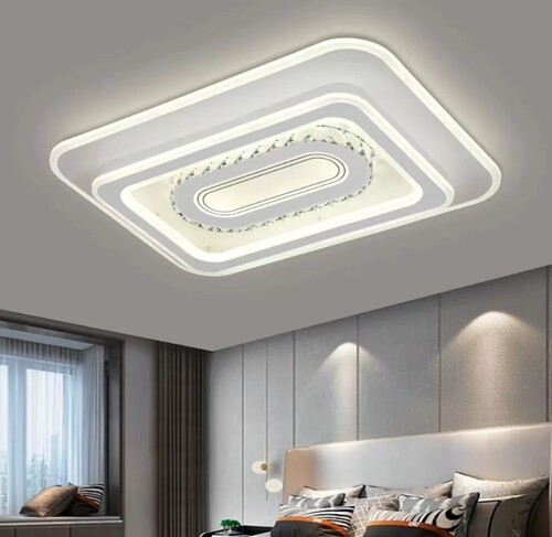 云美特朗小长客厅卧室灯新款简约现代大气书房灯饰主卧吸顶灯