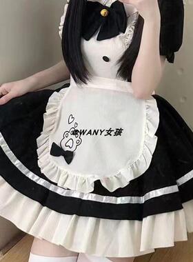 lolita可爱OP狗短裙二次元少女连衣裙围裙cosplay猫咪餐厅小女仆