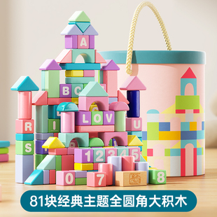 婴儿童生日男孩女孩子宝宝大颗粒拼搭积木礼物3一6岁儿童益智玩具