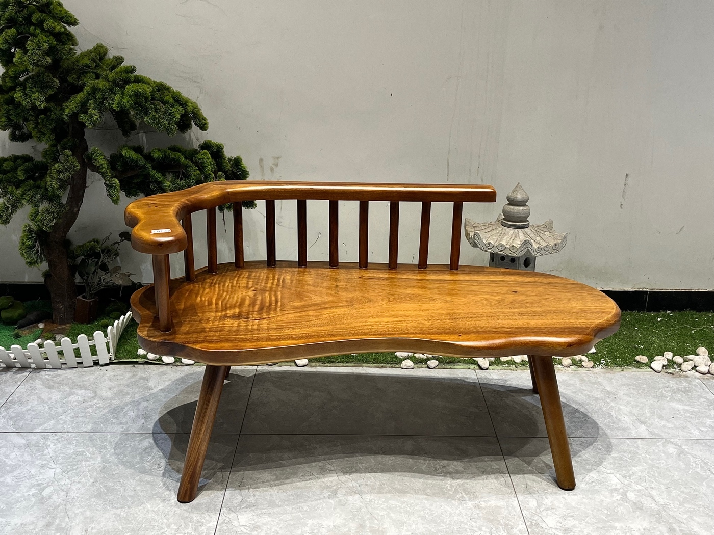 胡桃木女王椅随型凳休闲靠背椅