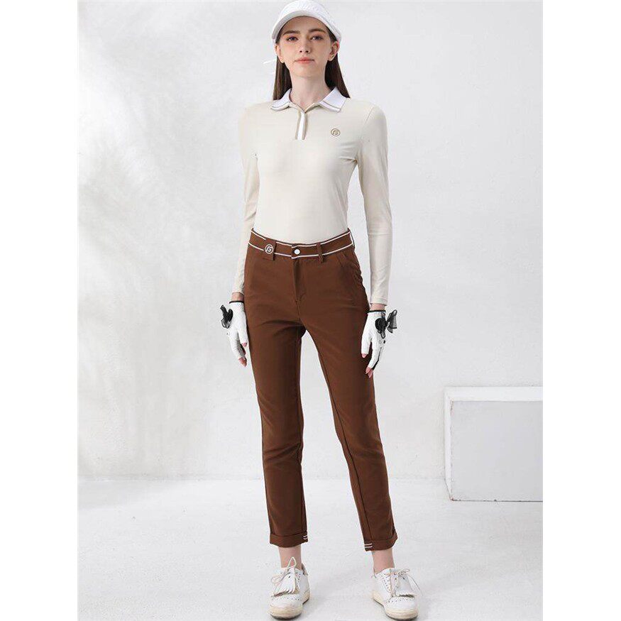 春秋季高尔夫女装长袖裙子网球套装女golf服装女polo衫衣服上衣女