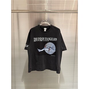 Protocol Index新世纪福音战士联名印花水洗重磅情侣短袖T恤男女