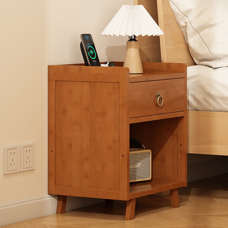 床头柜出租房用简约现代迷你小型置物架夹缝柜边柜卧室储物柜